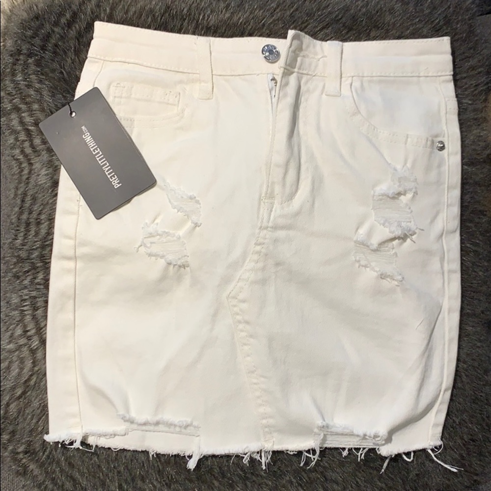 PrettyLittleThing Denim Skirt